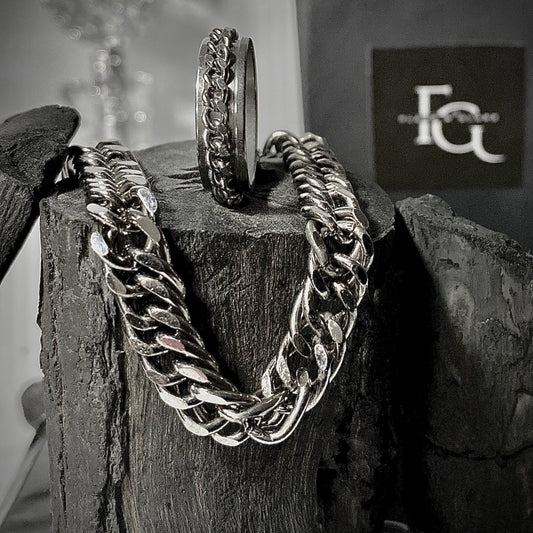 CHAINY RING AND BRACELET